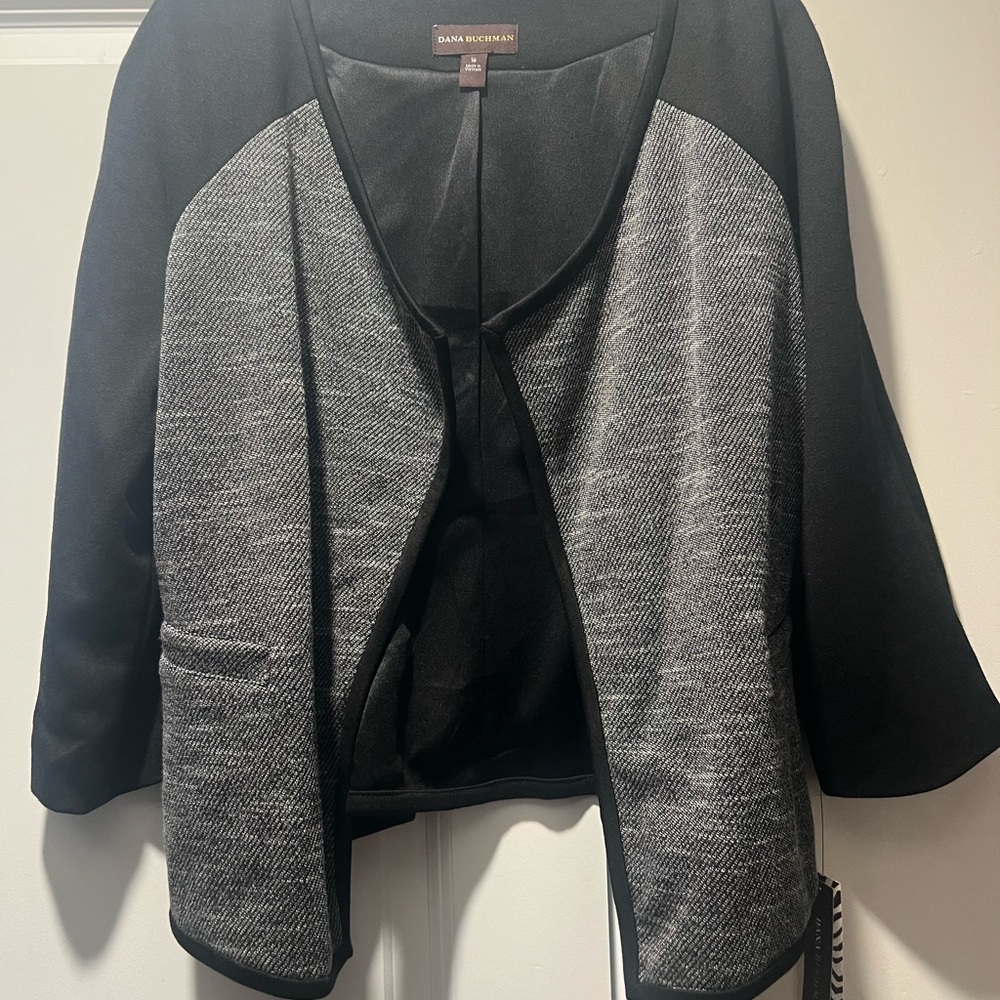 NWT Dana Buchman Black and Gray Women's Jacket